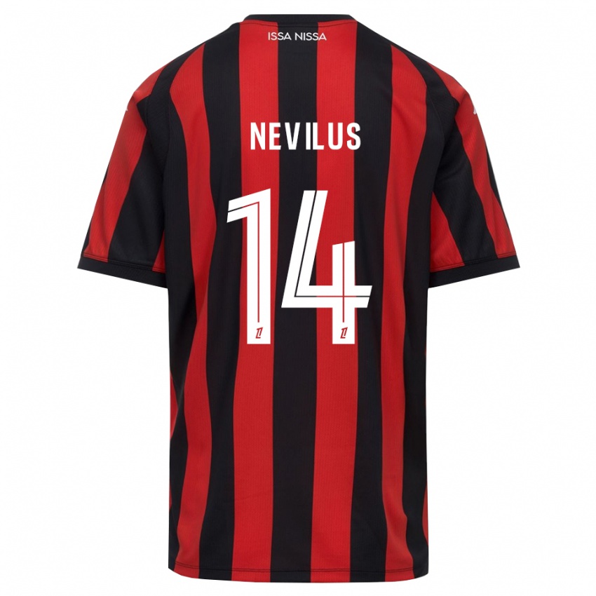 ילדים Anthonyo Nevilus #14 אדום שחור לבן ג'רזי ביתית 2026/27 חולצה קצרה