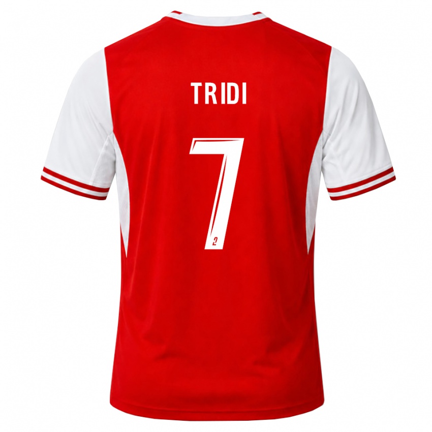 ילדים Elyes Tridi #7 אדום לבן ג'רזי ביתית 2026/27 חולצה קצרה