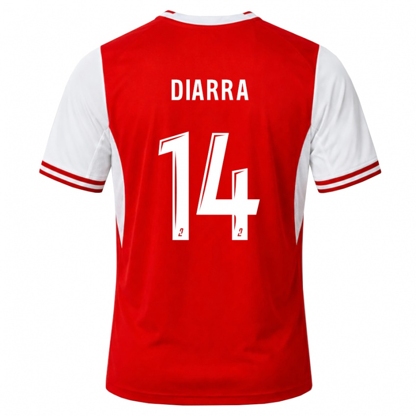 ילדים Amidou Diarra #14 אדום לבן ג'רזי ביתית 2026/27 חולצה קצרה