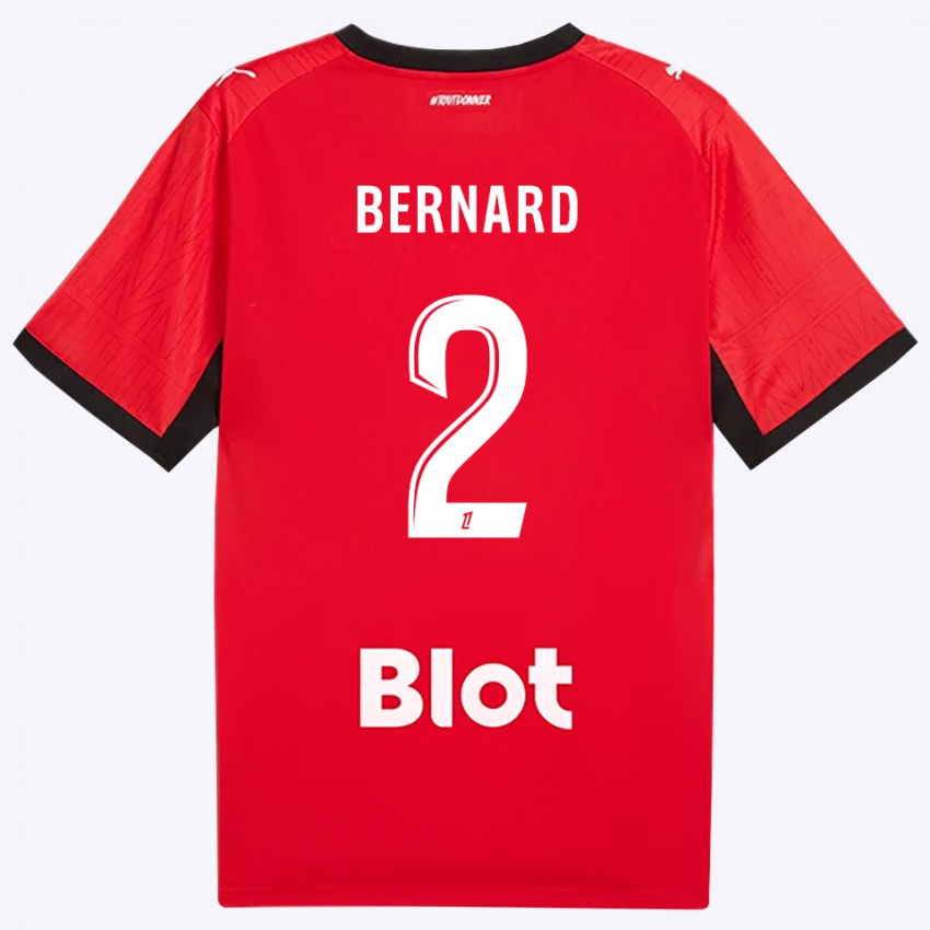ילדים Alexis Bernard #2 אדום שחור לבן ג'רזי ביתית 2026/27 חולצה קצרה