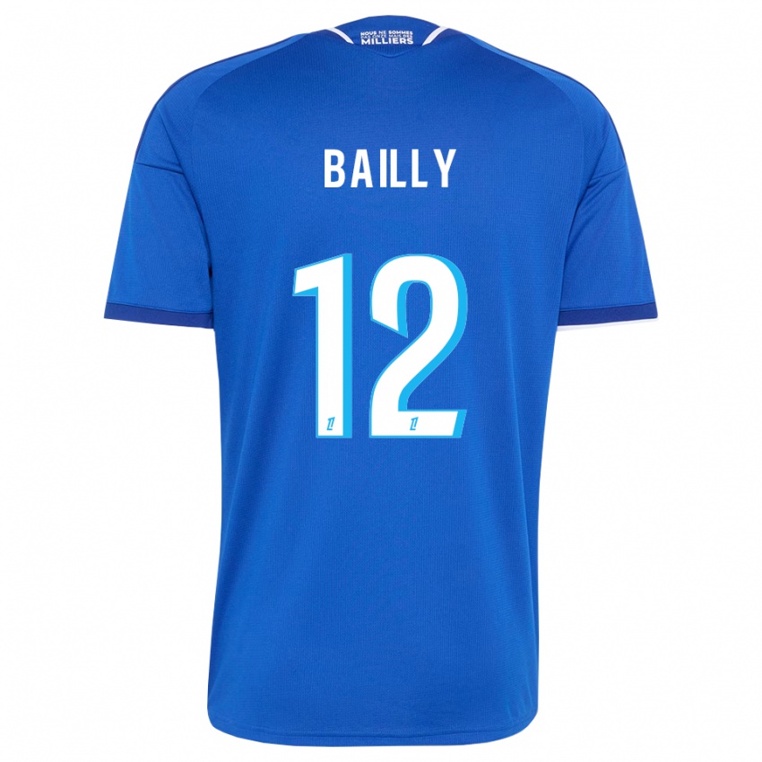 ילדים Melvine Bailly #12 כחול מלכותי לבן ג'רזי ביתית 2026/27 חולצה קצרה