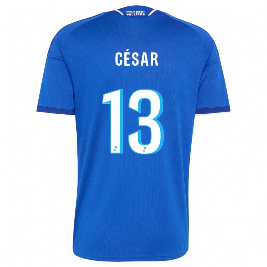 ילדים Julbert César #13 כחול מלכותי לבן ג'רזי ביתית 2026/27 חולצה קצרה