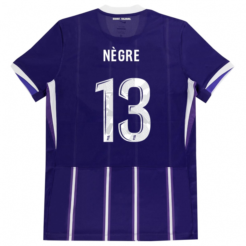 ילדים Thibo Nègre #13 סגול לבן ג'רזי ביתית 2026/27 חולצה קצרה