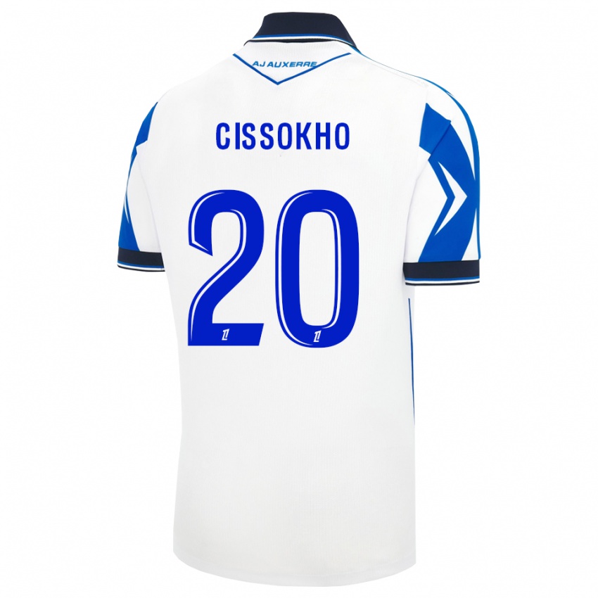 ילדים Mamoudou Cissokho #20 שחור לבן כחול ג'רזי ביתית 2026/27 חולצה קצרה