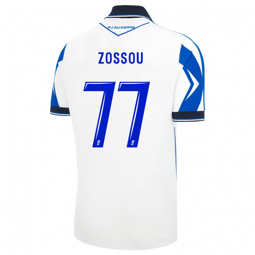 ילדים Aristide Zossou #77 שחור לבן כחול ג'רזי ביתית 2026/27 חולצה קצרה