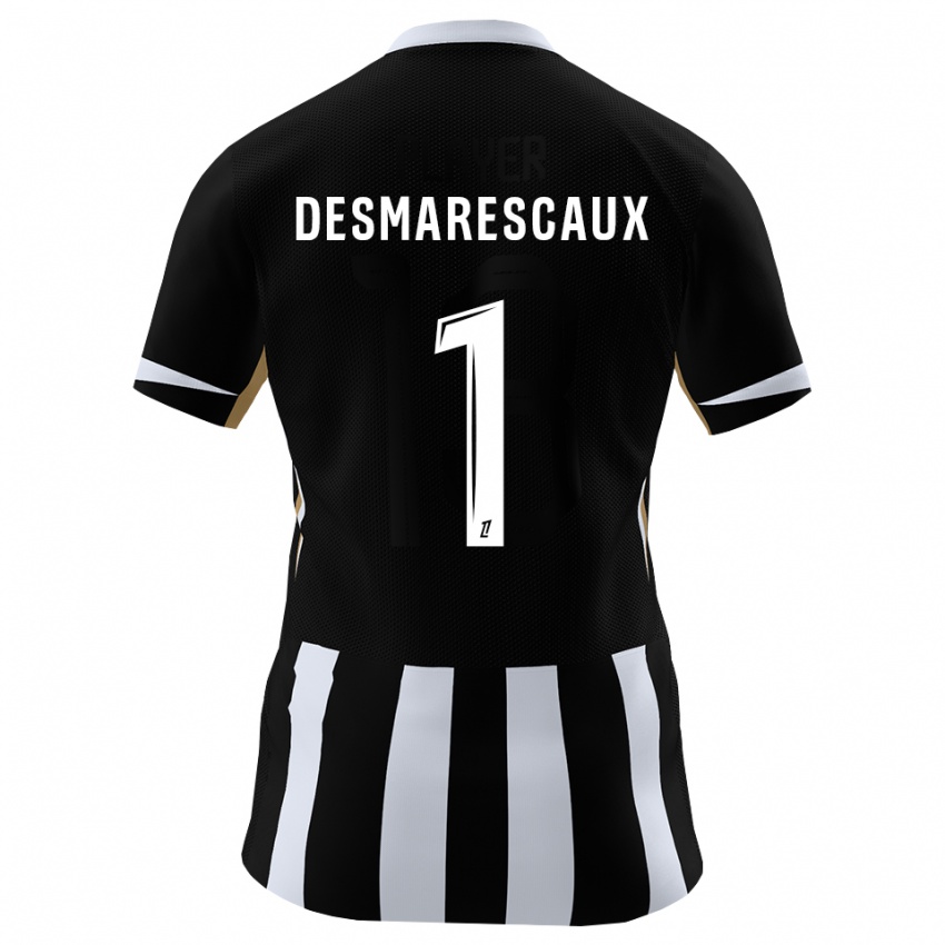 ילדים Émile Desmarescaux #1 שחור כחול ג'רזי ביתית 2026/27 חולצה קצרה