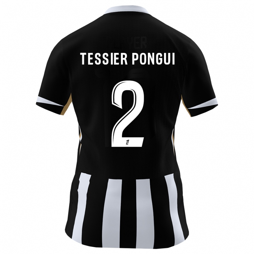 ילדים Leyti Tessier Pongui #2 שחור כחול ג'רזי ביתית 2026/27 חולצה קצרה