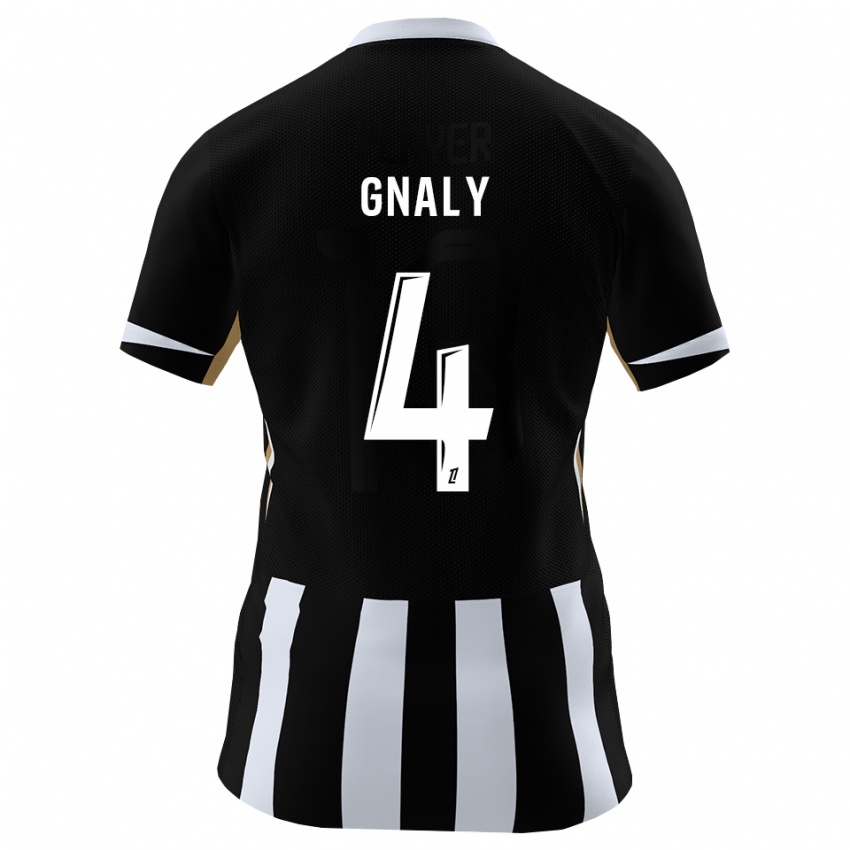 ילדים Noa Gnaly #4 שחור כחול ג'רזי ביתית 2026/27 חולצה קצרה