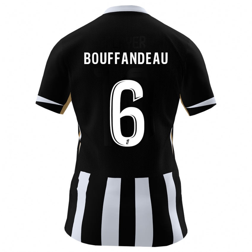 ילדים Jules Bouffandeau #6 שחור כחול ג'רזי ביתית 2026/27 חולצה קצרה