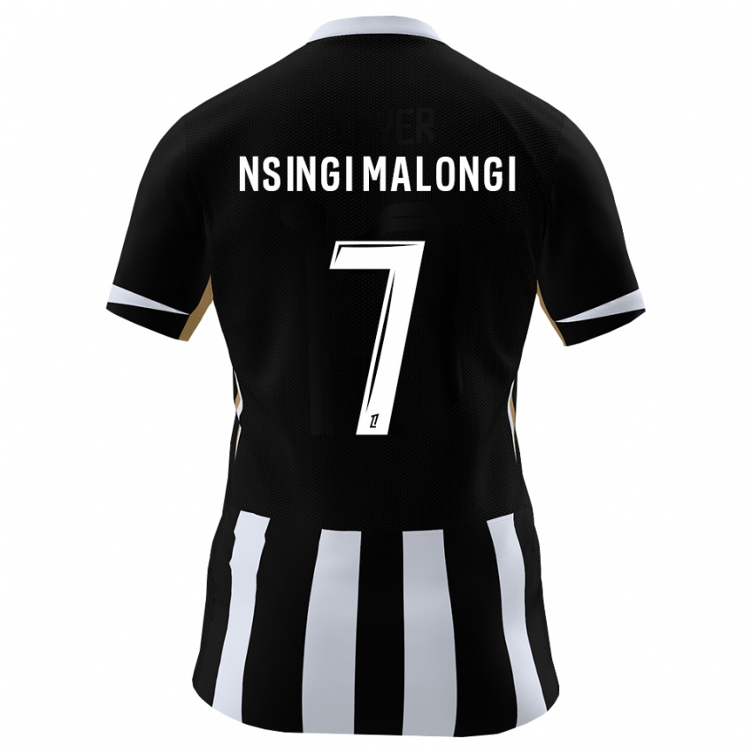 ילדים Rodrigue Nsingi Malongi #7 שחור כחול ג'רזי ביתית 2026/27 חולצה קצרה