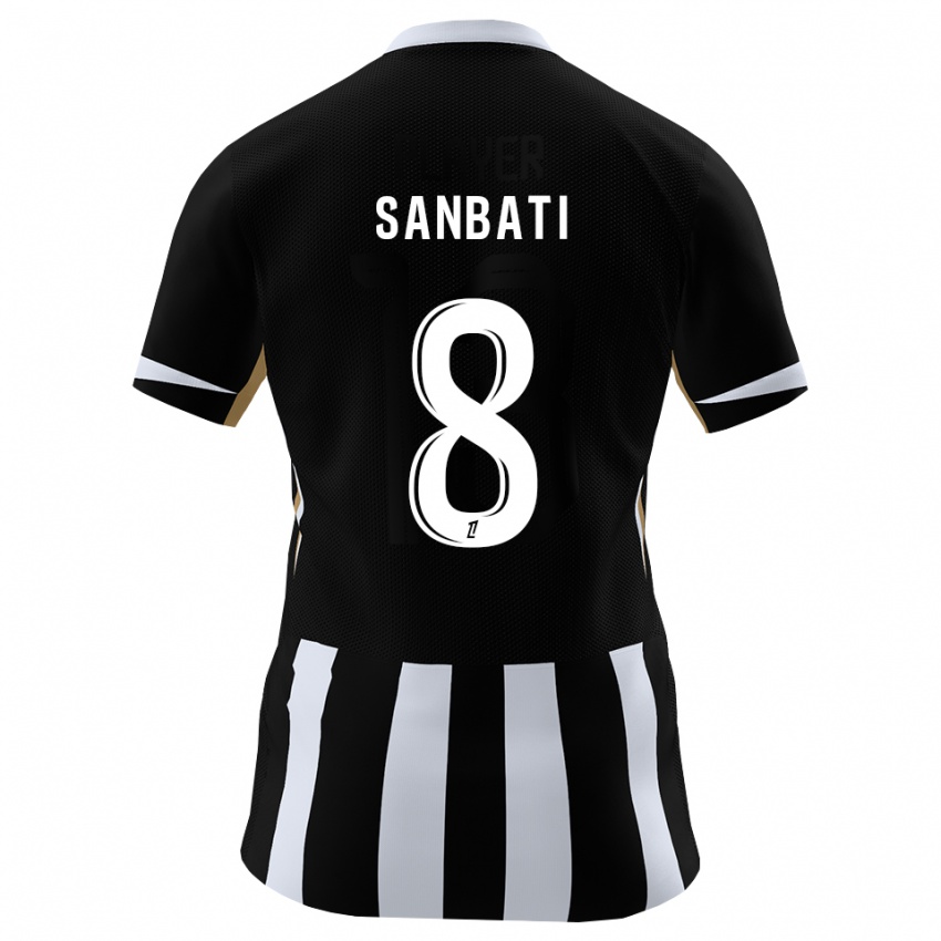 ילדים Salim Sanbati #8 שחור כחול ג'רזי ביתית 2026/27 חולצה קצרה