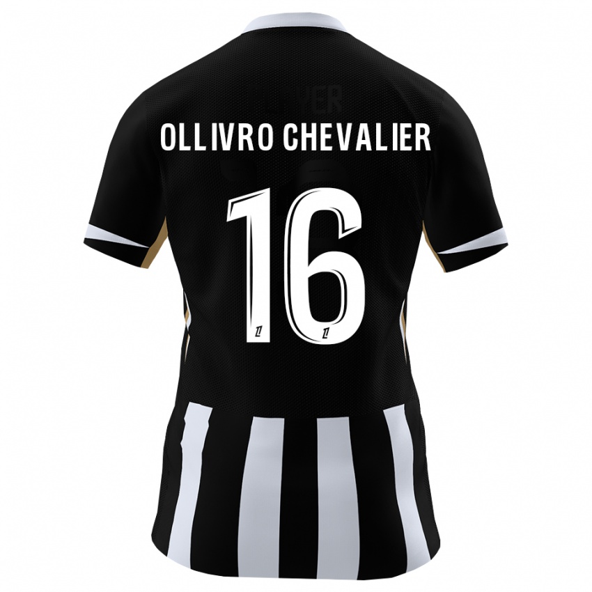 ילדים Sacha Ollivro Chevalier #16 שחור כחול ג'רזי ביתית 2026/27 חולצה קצרה
