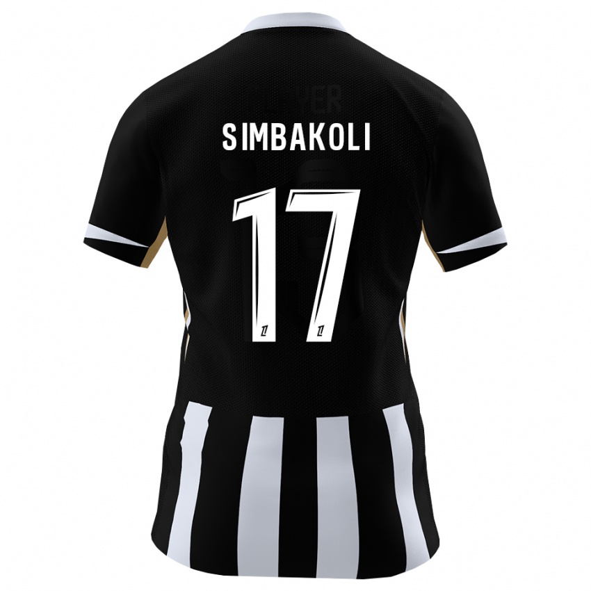 ילדים Usman Simbakoli #17 שחור כחול ג'רזי ביתית 2026/27 חולצה קצרה
