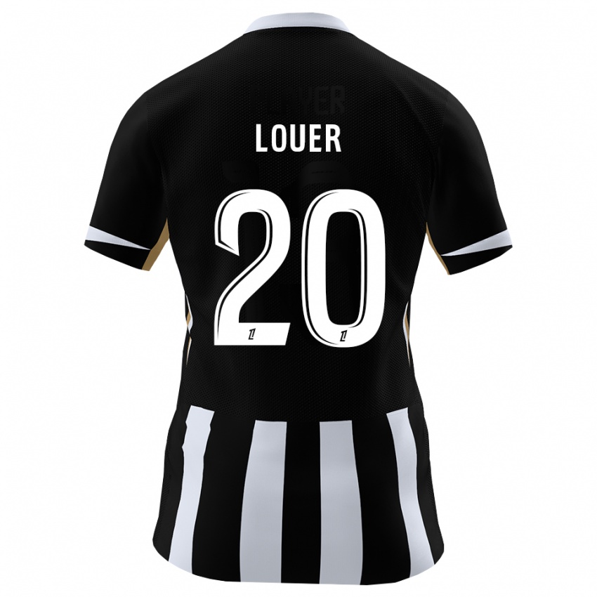 ילדים Marius Louër #20 שחור כחול ג'רזי ביתית 2026/27 חולצה קצרה