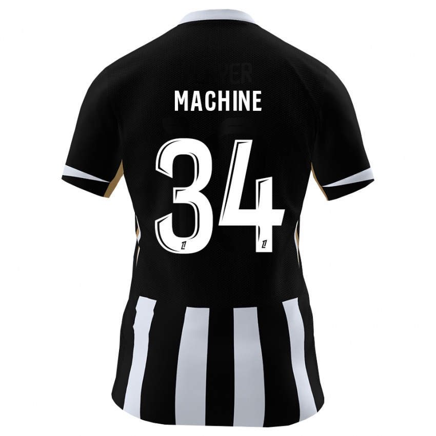 ילדים Lanroy Machine #34 שחור כחול ג'רזי ביתית 2026/27 חולצה קצרה