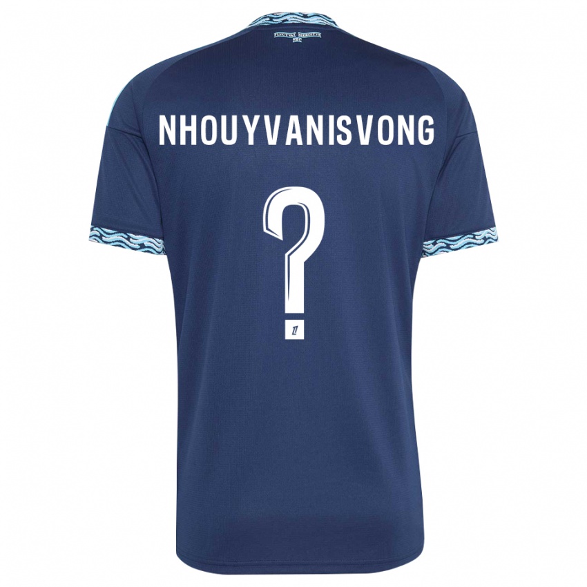 ילדים Andy Nhouyvanisvong #0 כחול פלדה לבן ג'רזי ביתית 2026/27 חולצה קצרה