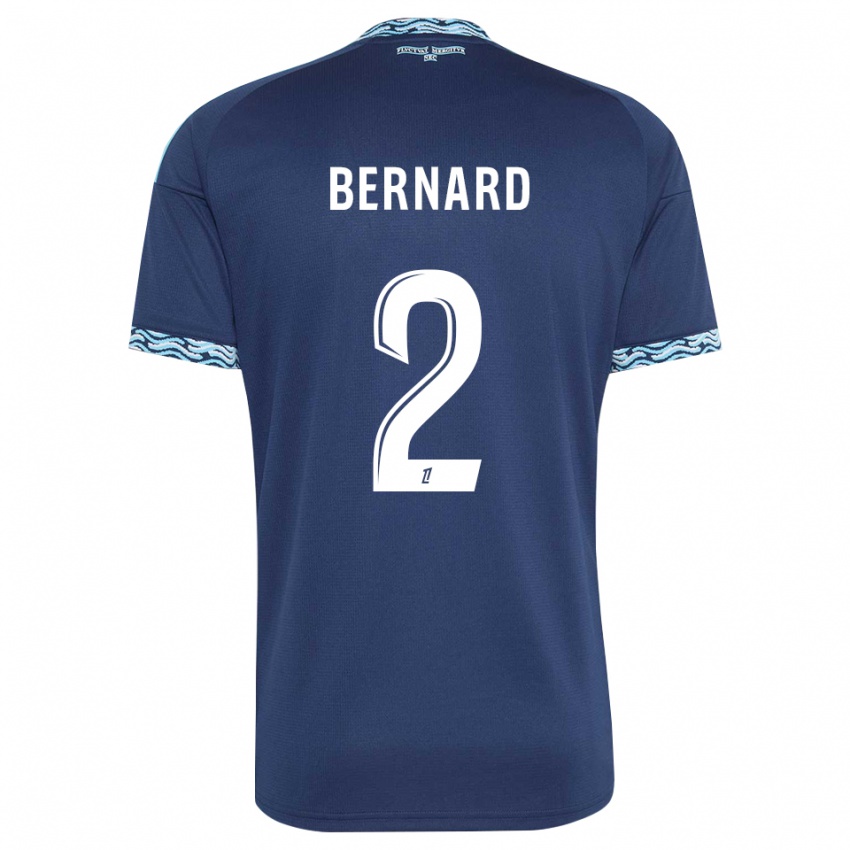 ילדים Sacha Bernard #2 כחול פלדה לבן ג'רזי ביתית 2026/27 חולצה קצרה