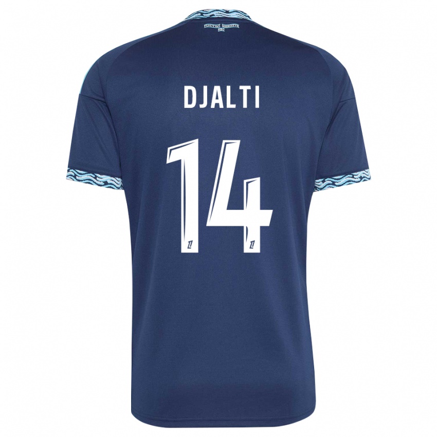 ילדים Nadir Djalti #14 כחול פלדה לבן ג'רזי ביתית 2026/27 חולצה קצרה