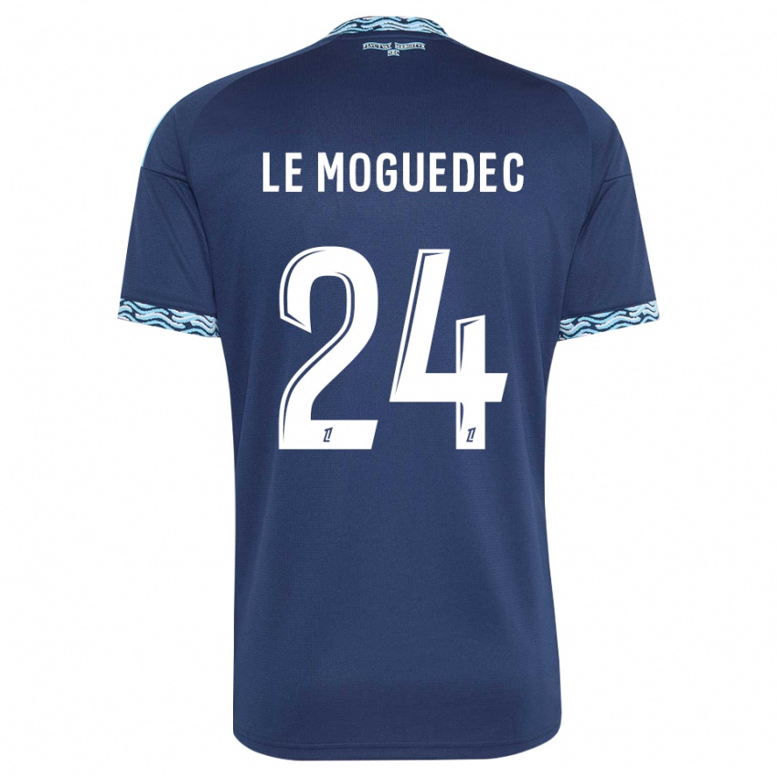 ילדים Anaële Le Moguedec #24 כחול פלדה לבן ג'רזי ביתית 2026/27 חולצה קצרה