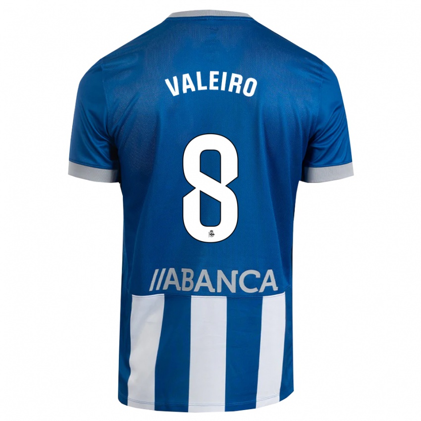 ילדים Mauro Valeiro #8 כחול אפור לבן ג'רזי ביתית 2026/27 חולצה קצרה