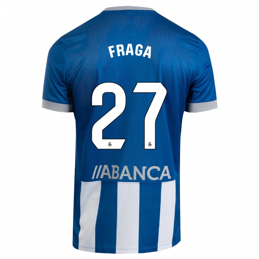 ילדים Álvaro Fraga #27 כחול אפור לבן ג'רזי ביתית 2026/27 חולצה קצרה
