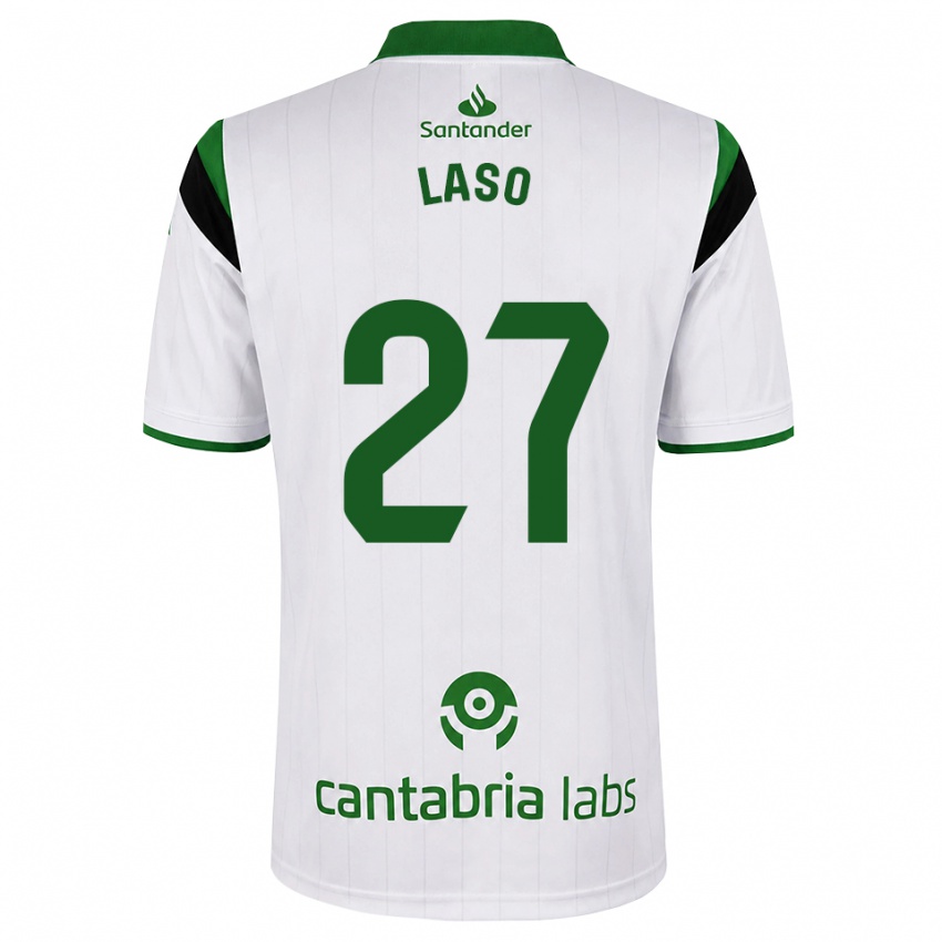 ילדים Alejandro Laso #27 לבן ירוק שחור ג'רזי ביתית 2026/27 חולצה קצרה
