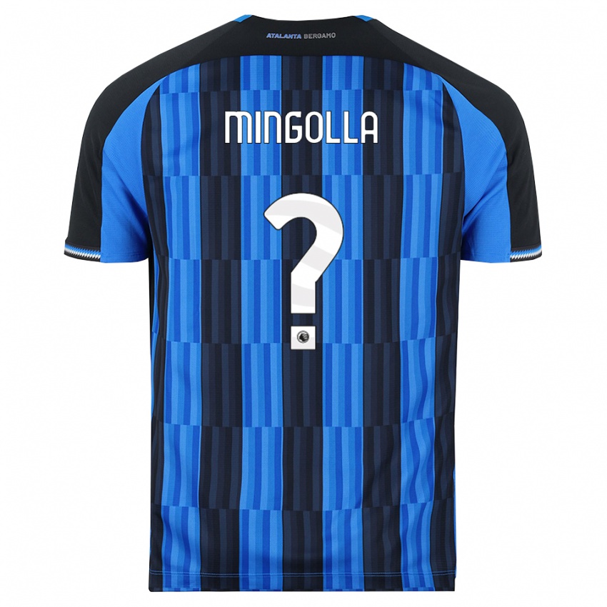 ילדים Simone Mingolla #0 כחול שחור אדום ג'רזי ביתית 2026/27 חולצה קצרה