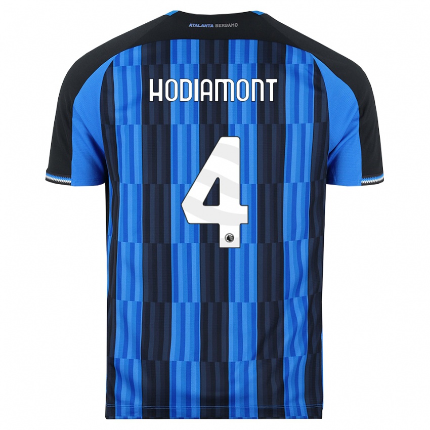 ילדים Lyam Hodiamont #4 כחול שחור אדום ג'רזי ביתית 2026/27 חולצה קצרה