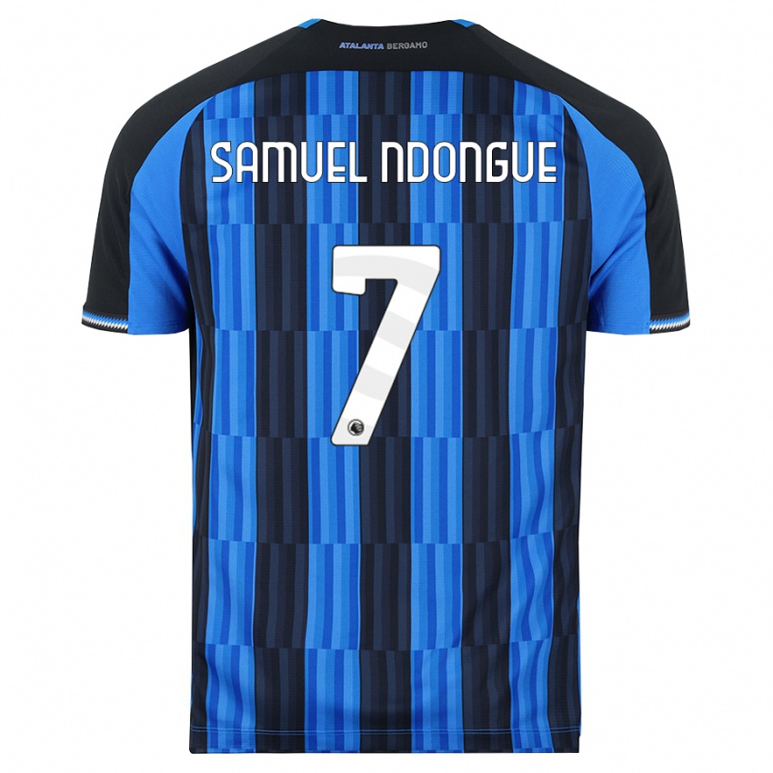 ילדים Frederick Samuel Ndongue #7 כחול שחור אדום ג'רזי ביתית 2026/27 חולצה קצרה