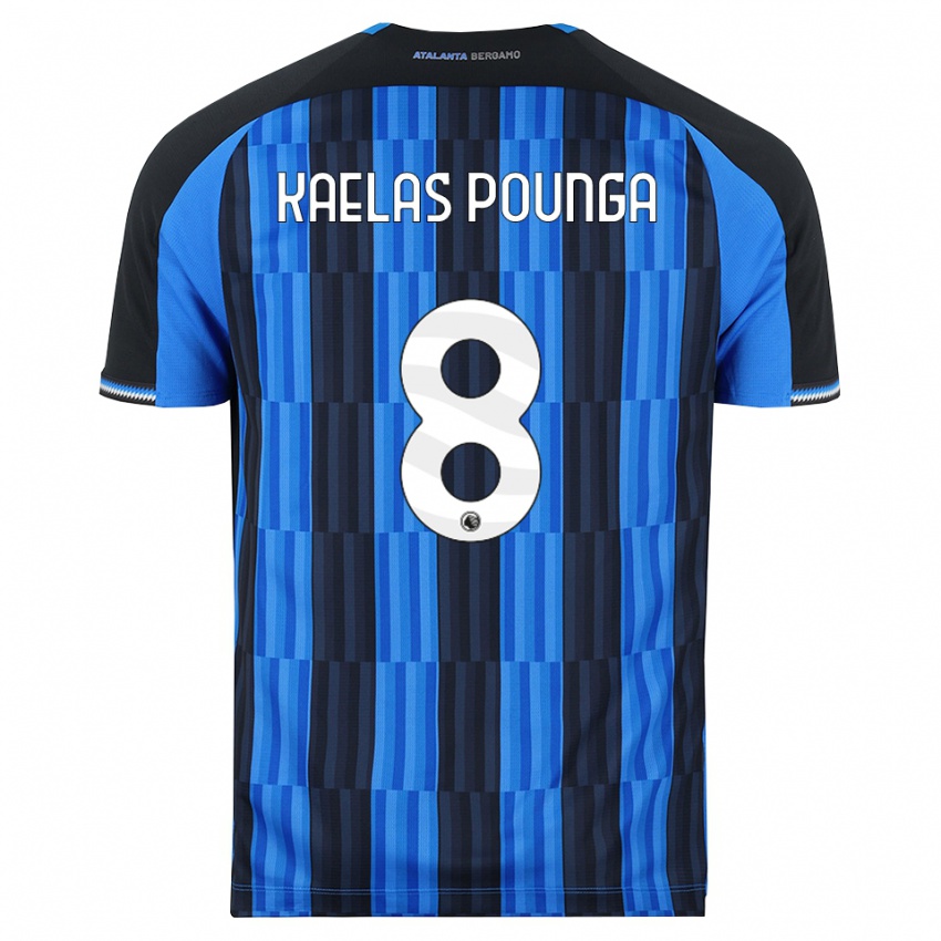 ילדים Digne Kaelas Pounga #8 כחול שחור אדום ג'רזי ביתית 2026/27 חולצה קצרה