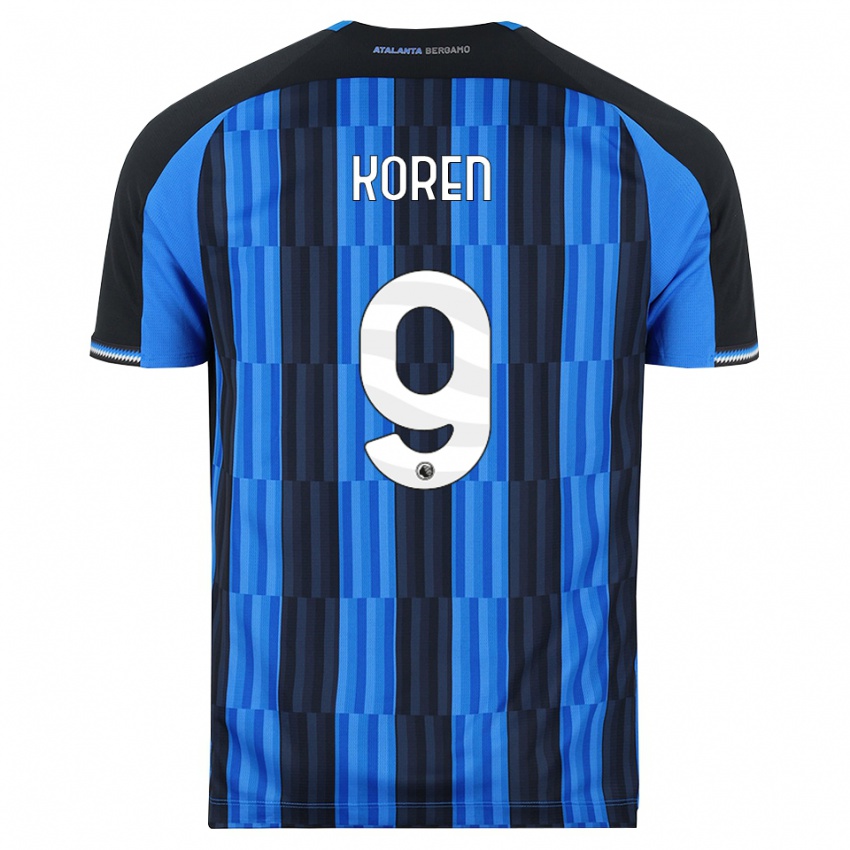 ילדים Vid Koren #9 כחול שחור אדום ג'רזי ביתית 2026/27 חולצה קצרה