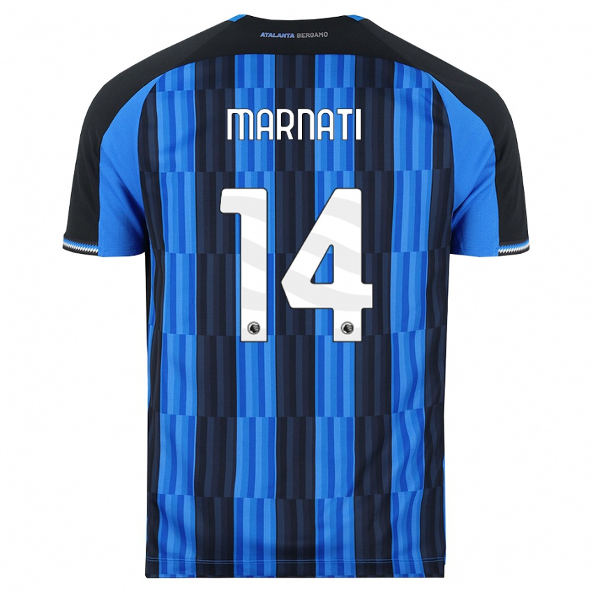 ילדים Sebastiano Marnati #14 כחול שחור אדום ג'רזי ביתית 2026/27 חולצה קצרה