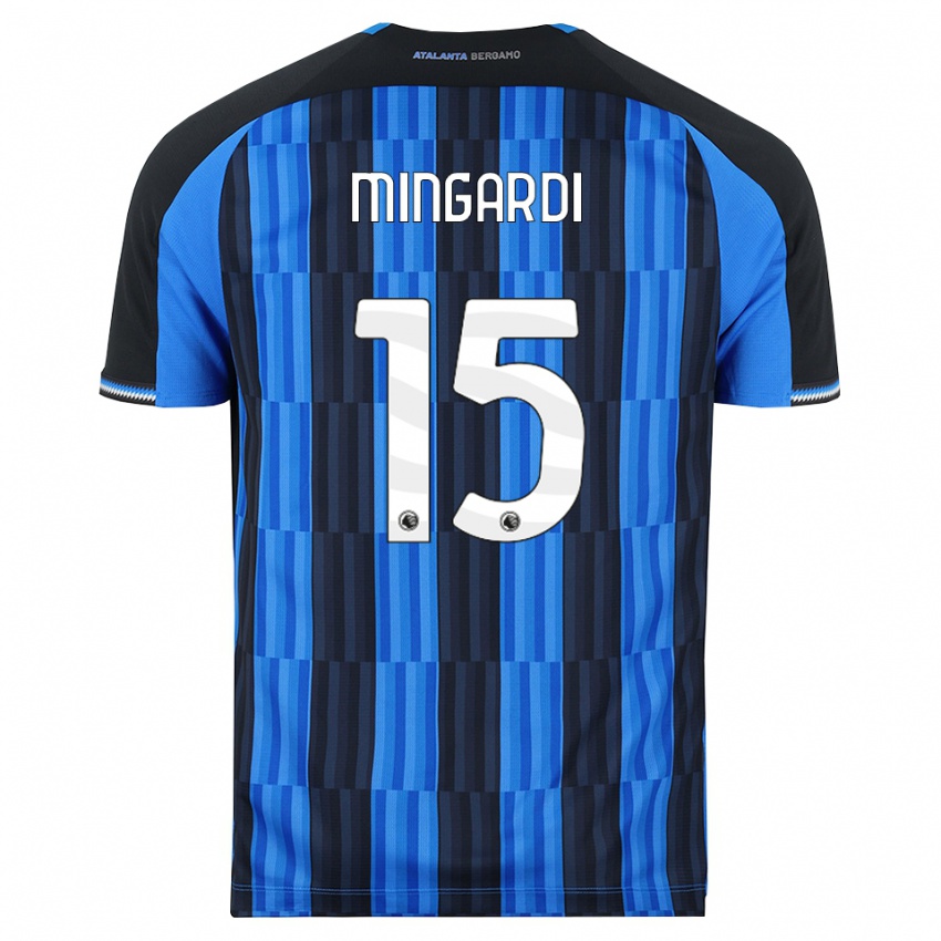 ילדים Davide Mingardi #15 כחול שחור אדום ג'רזי ביתית 2026/27 חולצה קצרה