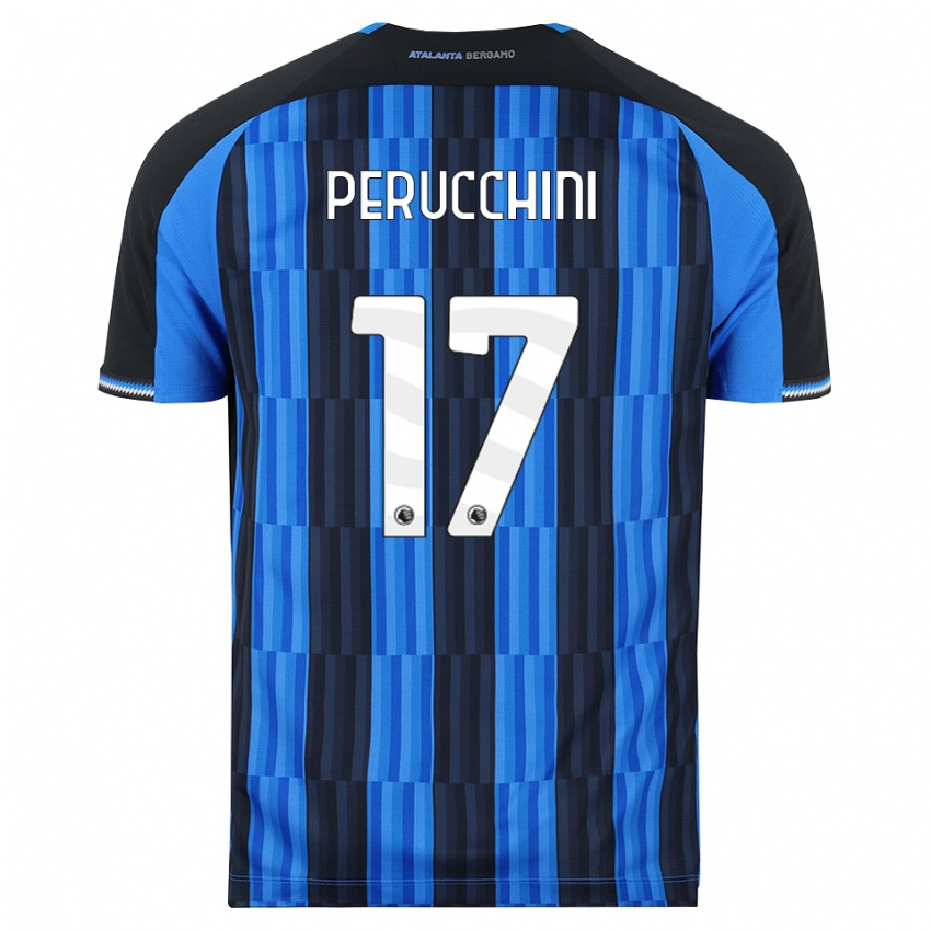 ילדים Simone Perucchini #17 כחול שחור אדום ג'רזי ביתית 2026/27 חולצה קצרה