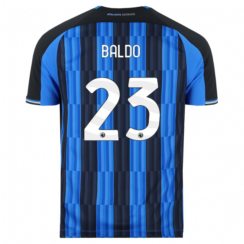ילדים Nicolò Baldo #23 כחול שחור אדום ג'רזי ביתית 2026/27 חולצה קצרה