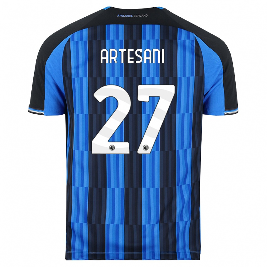 ילדים Nicolò Artesani #27 כחול שחור אדום ג'רזי ביתית 2026/27 חולצה קצרה