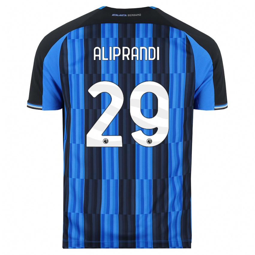 ילדים Mattia Aliprandi #29 כחול שחור אדום ג'רזי ביתית 2026/27 חולצה קצרה