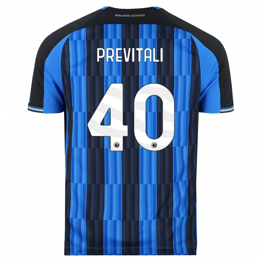 ילדים Cristian Previtali #40 כחול שחור אדום ג'רזי ביתית 2026/27 חולצה קצרה