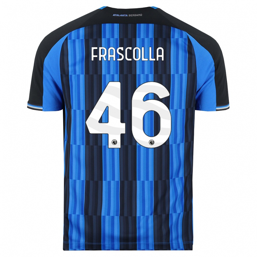 ילדים Andrea Frascolla #46 כחול שחור אדום ג'רזי ביתית 2026/27 חולצה קצרה