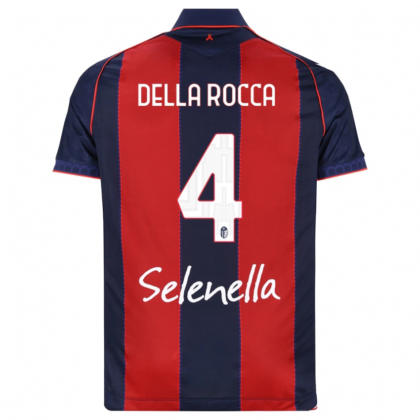 ילדים Manuel Della Rocca #4 כחול מלכותי אדום לבן ג'רזי ביתית 2026/27 חולצה קצרה