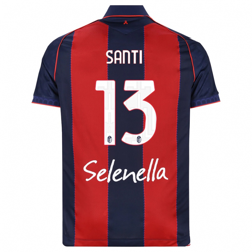 ילדים Manuel Santi #13 כחול מלכותי אדום לבן ג'רזי ביתית 2026/27 חולצה קצרה
