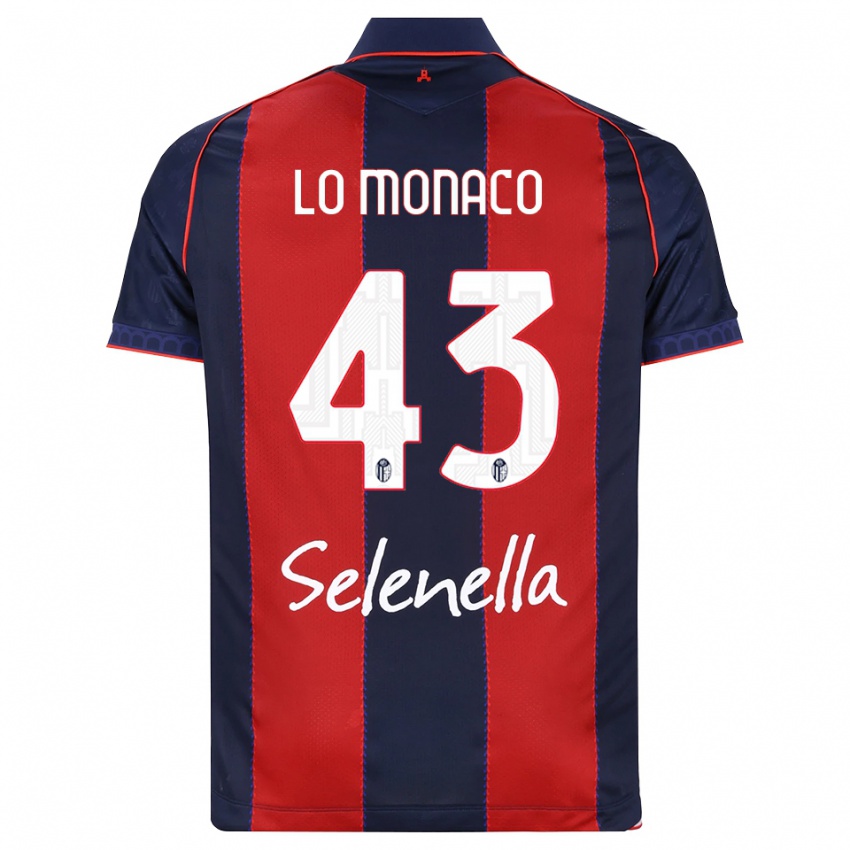 ילדים Luca Lo Monaco #43 כחול מלכותי אדום לבן ג'רזי ביתית 2026/27 חולצה קצרה