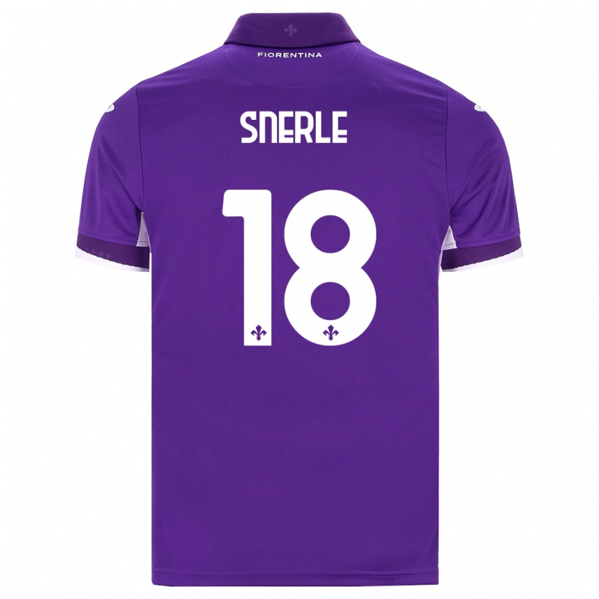 ילדים Emma Strøm Snerle #18 סגול לבן ורוד ג'רזי ביתית 2026/27 חולצה קצרה
