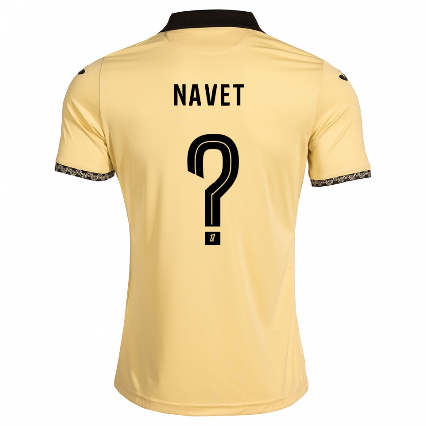 ילדים Noahnn Navet #0 לבן נאבאחו שחור הרחק ג'רזי 2026/27 חולצה קצרה
