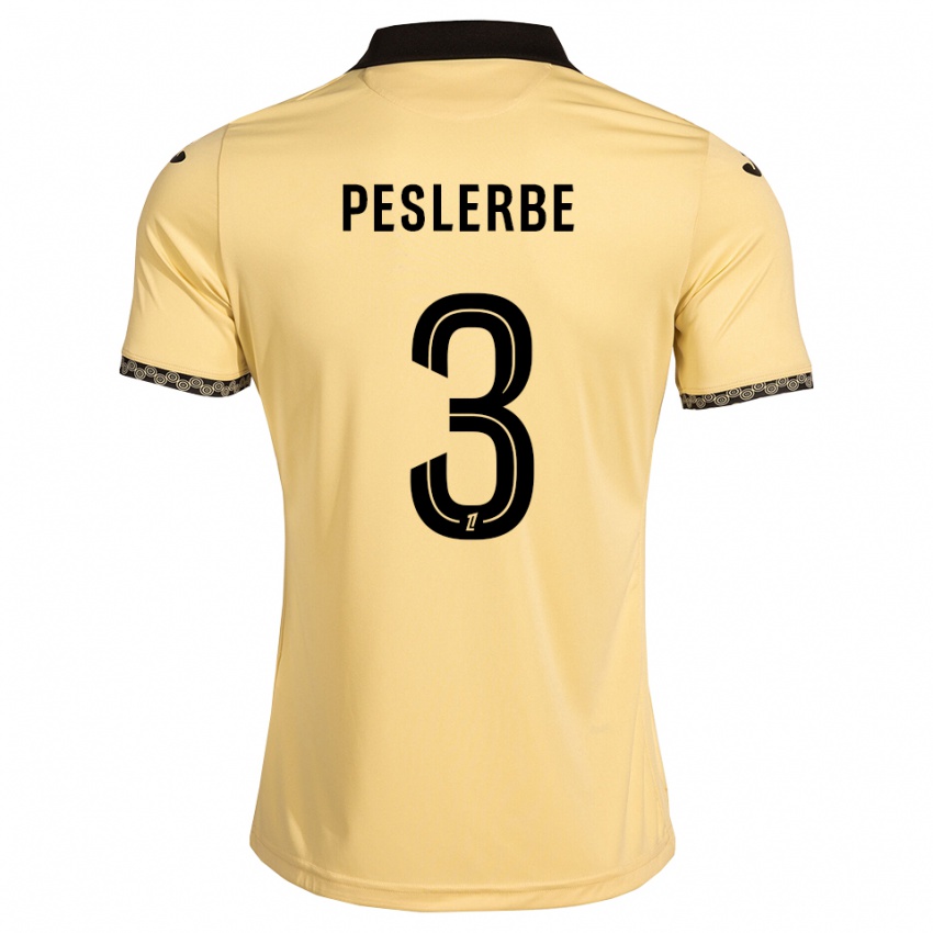 ילדים Thomas Peslerbe #3 לבן נאבאחו שחור הרחק ג'רזי 2026/27 חולצה קצרה