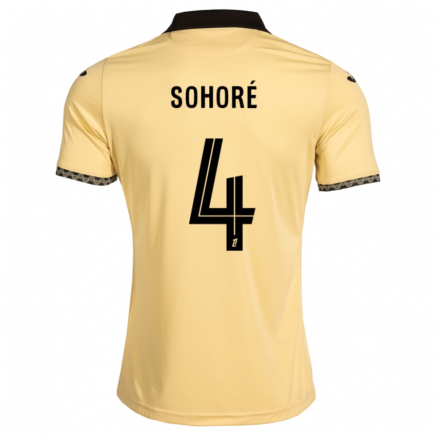 ילדים Seni Sohoré #4 לבן נאבאחו שחור הרחק ג'רזי 2026/27 חולצה קצרה