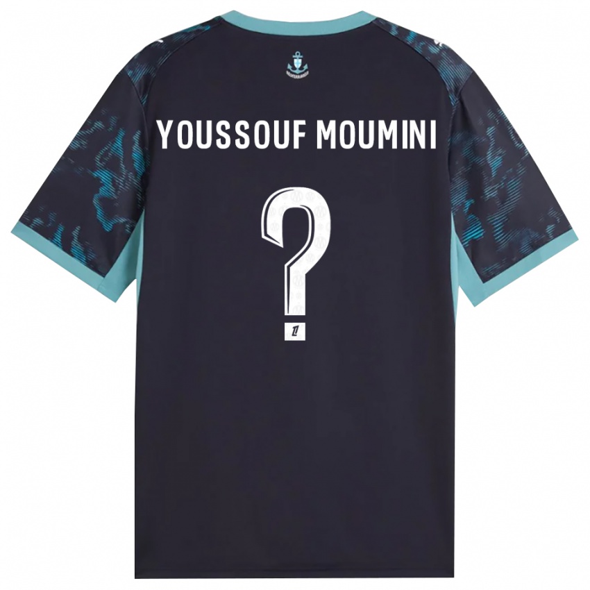 ילדים Yakine Youssouf Moumini #0 טורקיז בהיר שחור הרחק ג'רזי 2026/27 חולצה קצרה