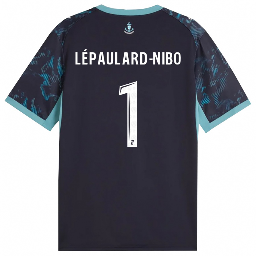 ילדים Mailey Lépaulard-Nibo #1 טורקיז בהיר שחור הרחק ג'רזי 2026/27 חולצה קצרה