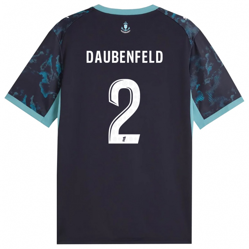 ילדים Lucas Daubenfeld #2 טורקיז בהיר שחור הרחק ג'רזי 2026/27 חולצה קצרה