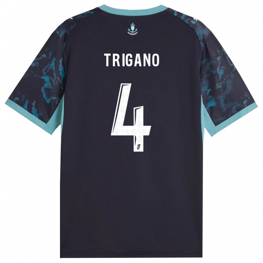 ילדים Paolo Trigano #4 טורקיז בהיר שחור הרחק ג'רזי 2026/27 חולצה קצרה